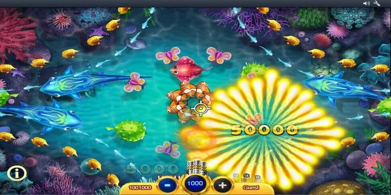 Sử dụng tính năng đặc biệt trong game bắn cá