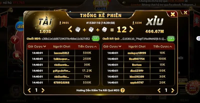 Tài Xỉu MD5 - Khám Phá Trò Chơi Cá Cược Trực Tuyến Hấp Dẫn Nhất